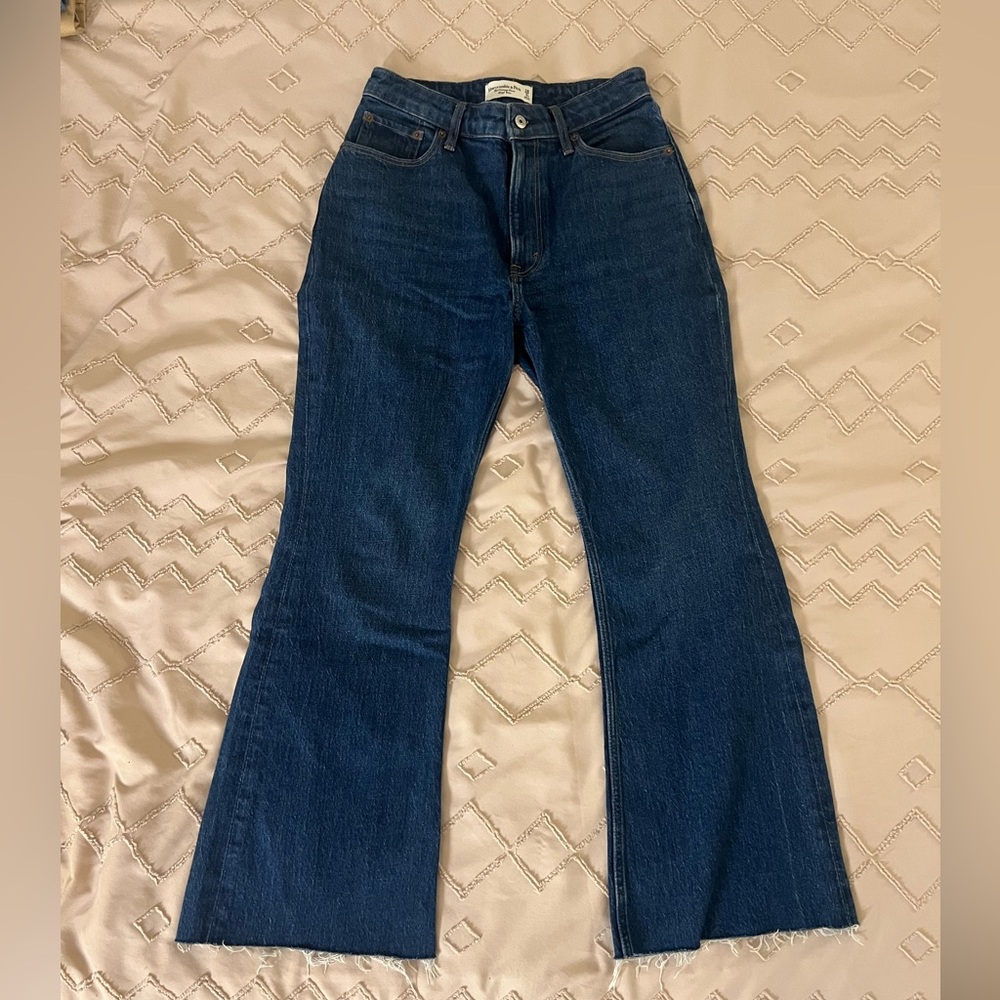 Abercrombie & Fitch Dark Blue Flare Jeans